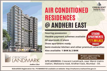 Show apartment ready at Crescent Landmark in Mumbai